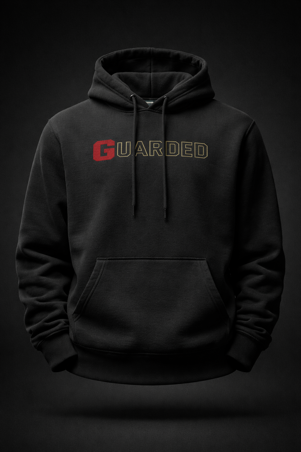 Field Hoodie, Onyx / Signal Red